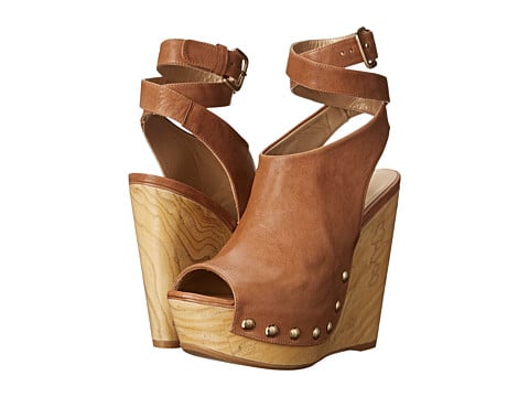 Stuart Weitzman Wrapup Wedge Sandals in Adobe Vecchio Nappa