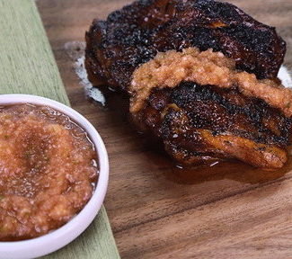 Learn how to make the delicious jerk chicken with spicy pineapple ketchup and roti that chef Mario Batali made on "The Chew" on Friday, February 27th.