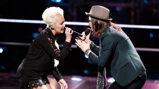The Voice Season 8 Episode 7. Battle Rounds: Meghan Linsey vs. Paul Pfau Battle The Beatles classic song "Don't Let Me Down."