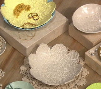 Carla's Craft Corner: Learn how to DIY the beautiful lace imprint bowls (and plates) that chef Carla Hall made on "The Chew" on Friday, March 13th, 2015.