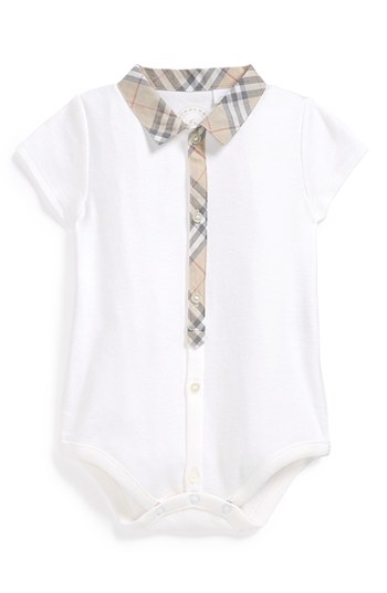 Burberry Bodysuit (Baby) in White