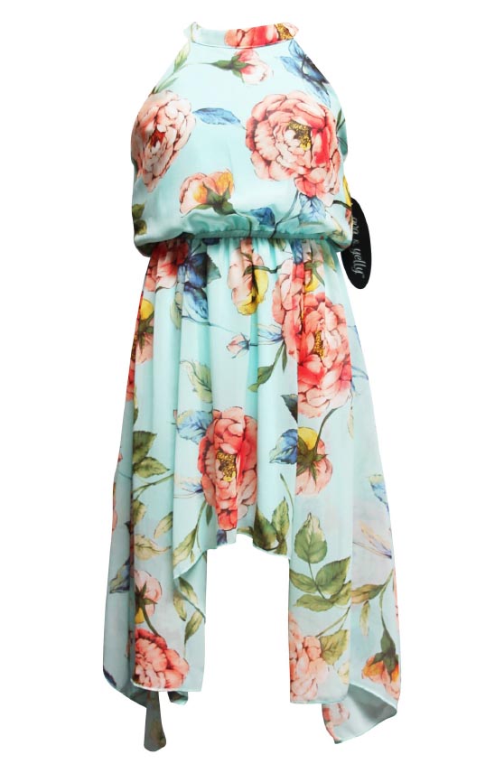 Ava & Yelly Kids' Hanki Hem Maxi Dress Aqua best easter dresses tweens 