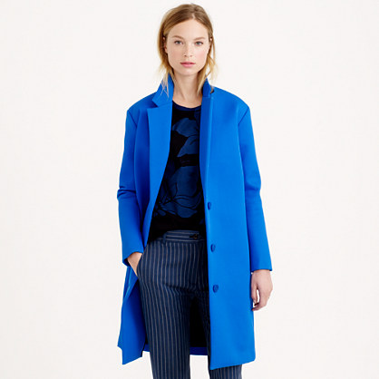 J.Crew COLLECTION BONDED TWILL TOPCOAT item b8428 in Tidewater