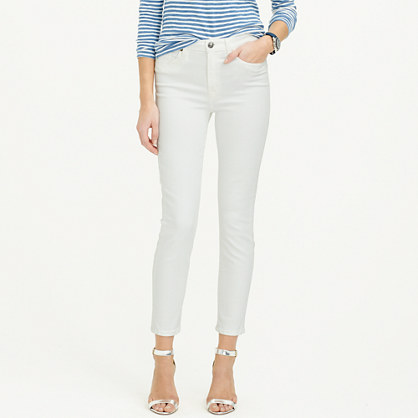 J.Crew LOOKOUT HIGH-RISE CROP JEAN IN WHITE item b9842