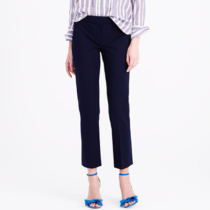 J.Crew NEW CAMPBELL CAPRI PANT IN BI-STRETCH COTTON item c3658 in Navy Blue