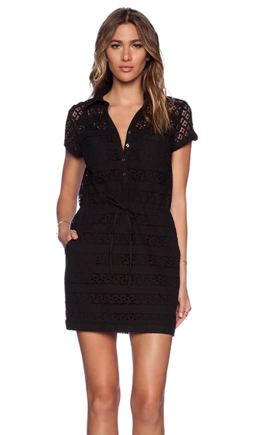 JOCELYN LACE SHIRTDRESS By GREYLIN in Black