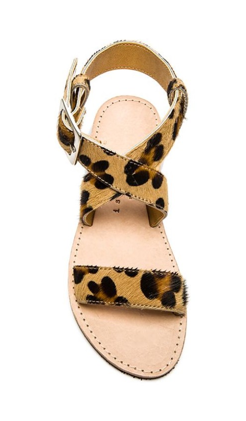 ST. JOHN FAUX FUR SANDAL By ISAPERA in Leopard Print