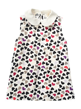 kate spade kids TODDLERS' JENSEN TOP in dancing hearts cream