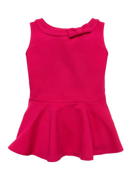 GIRLS' PEPLUM TOP in Sweetheart Pink kate spade kids 