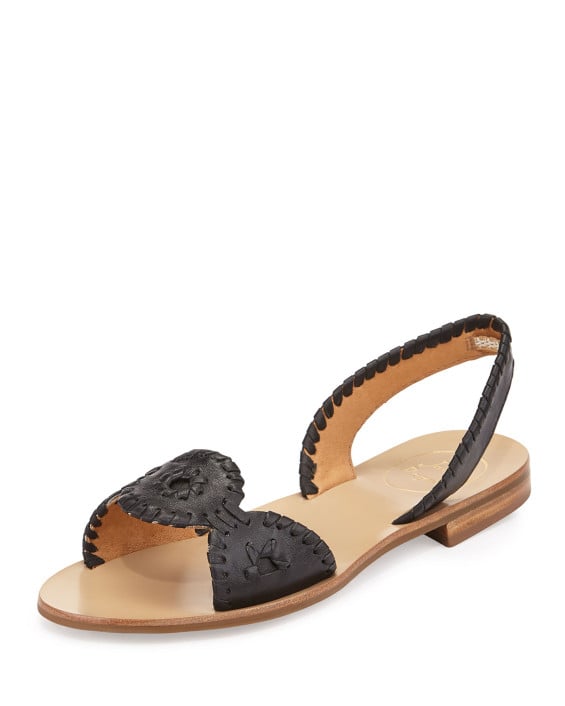 Jack Rogers Liliana Leather Slingback Sandal, Black