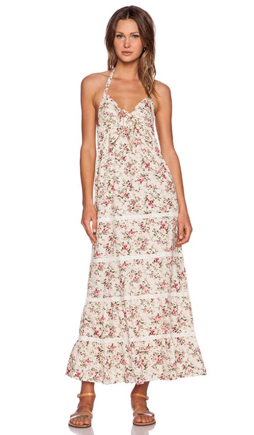 VINTAGE BLOSSOM MAXI DRESS TOBY HEART GINGER in Pink & Cream Floral Print