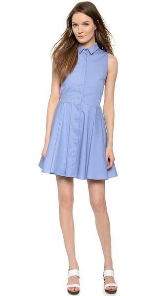 a.c.e. Jules Pleated Dress in French Blue