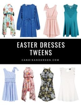 Style expert, journalist and fashion blogger Candie Anderson of candieanderson.com has the scoop on 15 of the best Easter dresses for tweens in a variety of styles and price ranges.