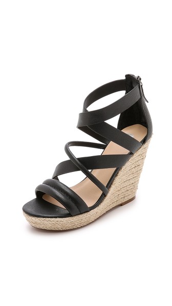 Joe's Jeans Robina Espadrille Wedges in Black