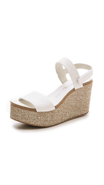 Pedro Garcia Dulce Wedge Sandals in White