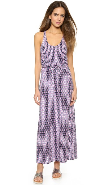 Soft Joie Abstract Print Emilia Maxi Dress in Peacoat