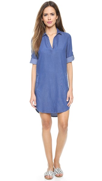 Splendid Indigo Shirtdress in Medium Wash