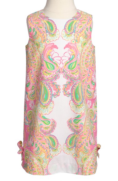 Lilly Pulitzer® 'Little Lilly' Shift Dress (Little Girls & Big Girls) in Hotty Pink