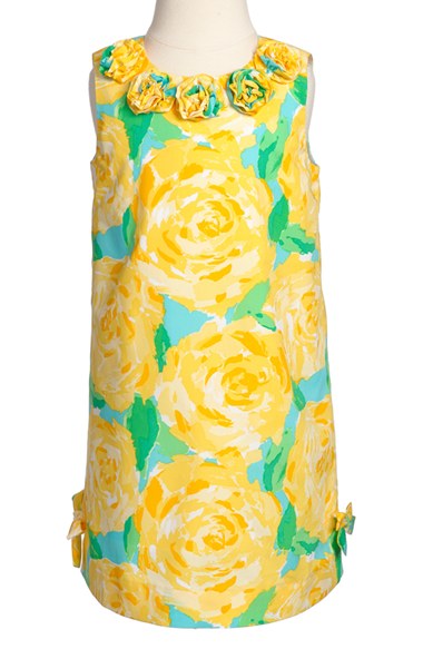 Lilly Pulitzer® 'Little Lilly' Shift Dress (Little Girls & Big Girls) in Sunglow Yellow