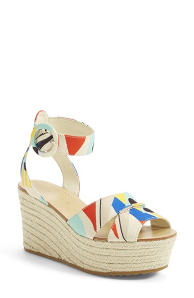 Alice + Olivia 'Roberta' Espadrille Platform Sandal (Women) in Multi