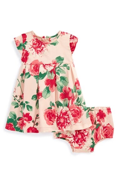 Ruby & Bloom Floral Print Dress & Bloomers (Baby Girls) in Pink Spring Floral