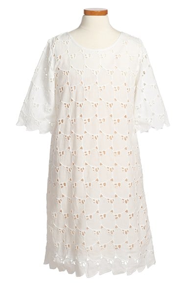 Stella McCartney Kids 'Ettie' Organic Cotton Dress (Toddler Girls, Little Girls & Big Girls) in Melon