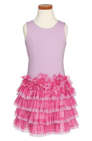 Isobella & Chloe Sleeveless Tulle Dress (Toddler Girls & Little Girls) in Lilac