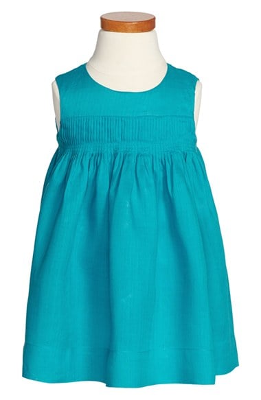 Burberry 'Celeste' Sleeveless Dress (Toddler Girls) in Topaz Blue