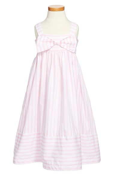 Isabel Garreton Stripe Bow Sundress (Toddler Girls, Little Girls & Big Girls) in Pink