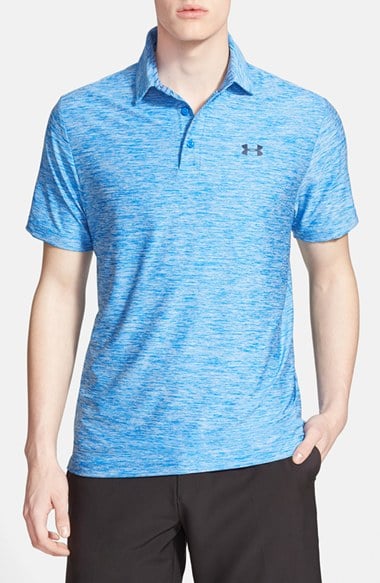 Under Armour 'Playoff' Short Sleeve Polo in Blue Jet Heather/Academy