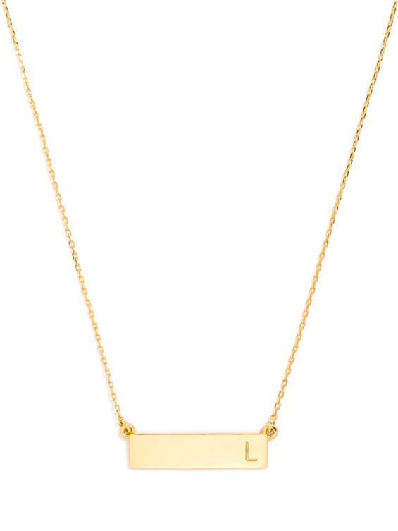 Initial Bar Pendant. BAUBLEBAR