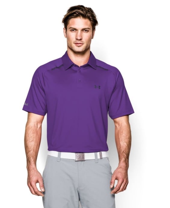 Under Armour Men's UA coldblack® Forged Polo in Galaxy Purple/Academy/Galaxy Purple