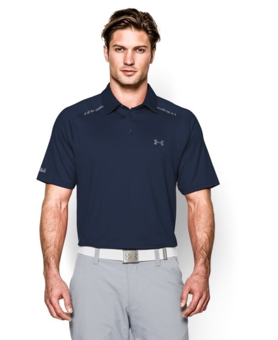 Under Armour Men's UA coldblack® Forged Polo in Academy/Steel/Academy