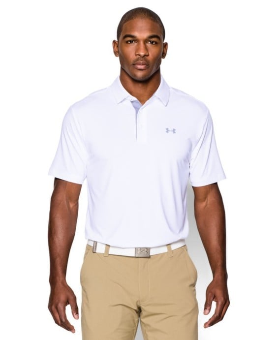 Under Armour Men's UA Playoff Polo in White/Steel