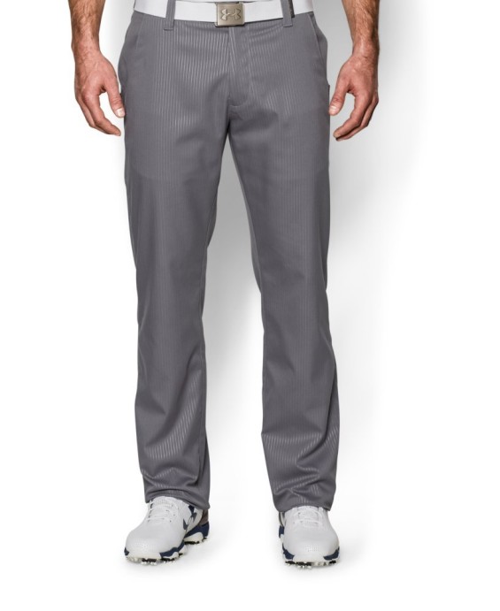 Under Armour Men's UA Match Play Golf Pants - Straight Leg in Graphite/Graphite/True Gray Heather