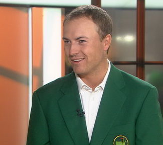 21 year old Masters champion Jordan Spieth stopped by the Today show on Tuesday, April 18th in his "silky" new green jacket and Under Armour polo shirt!