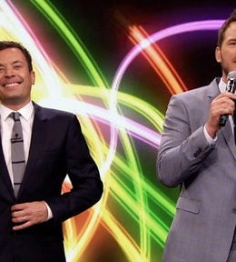 Watch "Jurassic World" star Chris Pratt and Jimmy Fallon play Nonsense Karaoke to the tunes of "Uptown Funk" and "Stay With Me" on the Friday, April 24th episode of "The Tonight Show"!