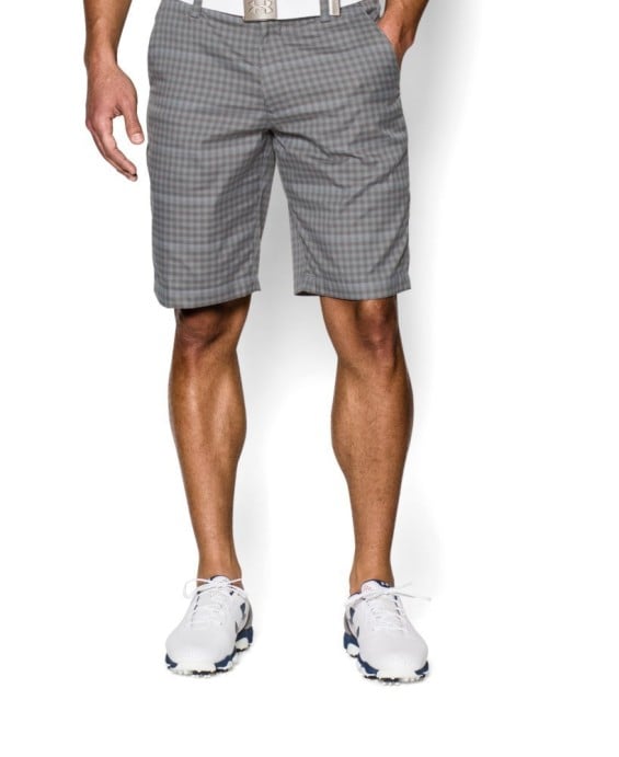 Under Armour Men's UA Matchplay Printed Shorts In Graphite/Steel/Steel