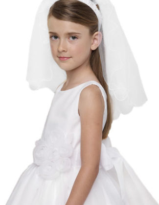 Us Angels Beaded Headband with Veil (Little Girls & Big Girls)