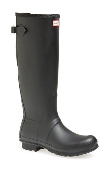 Hunter Adjustable Back Boot (Women) in Black Matte. Also available in Green Matte or Navy Matte. 