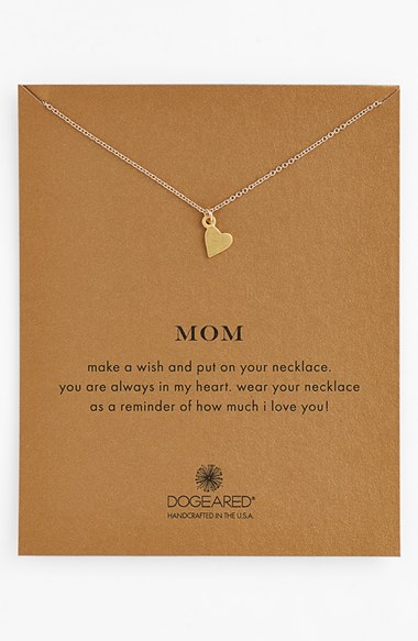 Dogeared 'Mom' Boxed Pendant Necklace