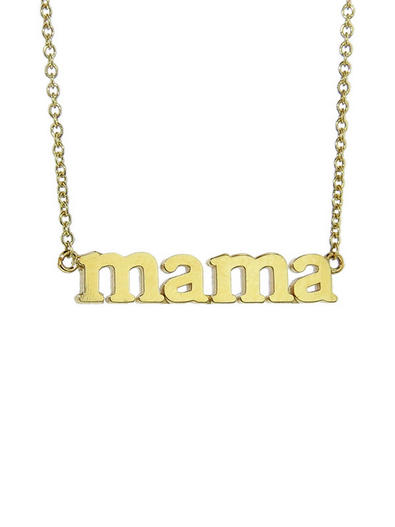  JENNIFER MEYER Mama Necklace - Yellow Gold