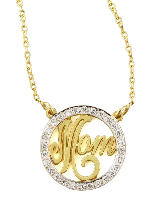 Kacey K Mom Small Diamond Pendant Necklace