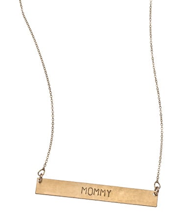 Nashelle Gold Identity 'Mommy' Necklace