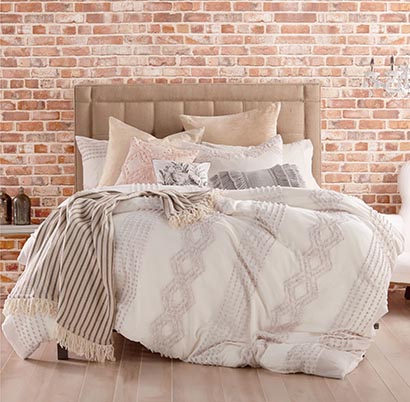 PERI HOME Cut Geo Duvet Cover Lilac bedding sale