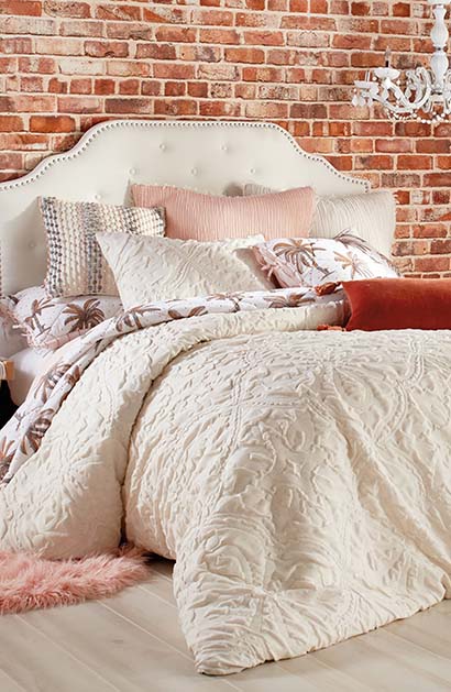 PERI HOME Vintage Tile Comforter & Sham Set Linen bedding glam