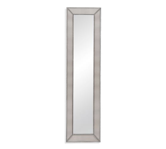 Pottery Barn BEVELED GLASS BEADED FLOOR MIRROR sale