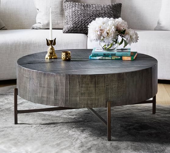 Pottery Barn FARGO COFFEE TABLE Gray living room sale