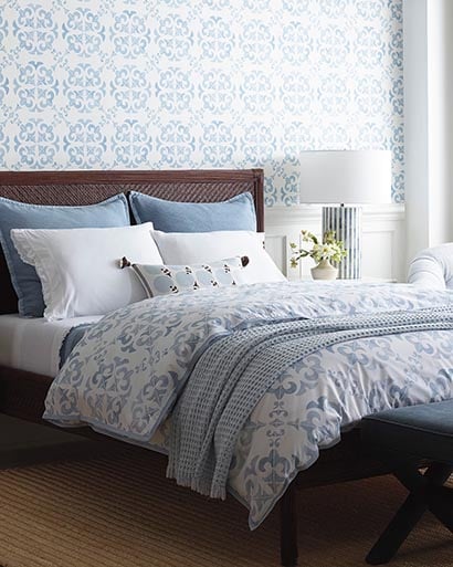 Serena and Lily Wentworth Duvet Cover Coastal Blue bedding