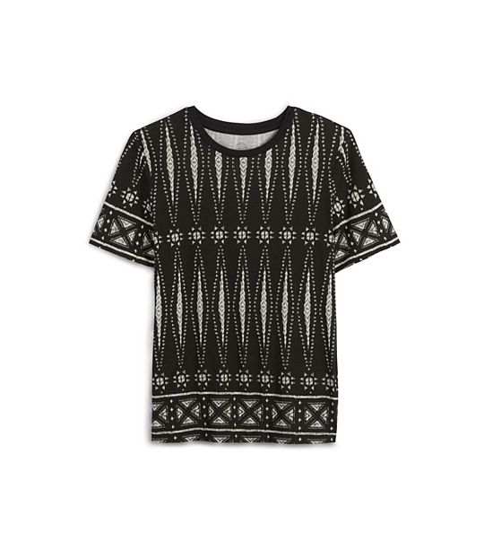 Tory Burch PRINTED T-SHIRT in Bologan Knit Tee A